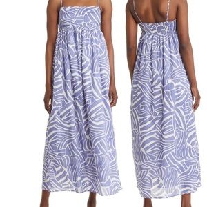 Rails Blue and White Maxi Dress